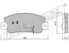 fri.tech. 065.0 (0650) Brake Pad Set, disc brake