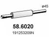 ASSO 58.6020 (586020) Middle Silencer