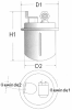 CHAMPION L207/606 (L207606) Fuel filter