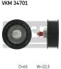 SKF VKM34701 Deflection/Guide Pulley, v-ribbed belt