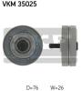 SKF VKM35025 Deflection/Guide Pulley, v-ribbed belt