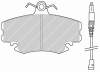 FERODO FDB845 Brake Pad Set, disc brake