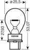 OSRAM 3156 Bulb, auxiliary stop light