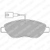 DELPHI LP1720 Brake Pad Set, disc brake