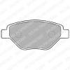 DELPHI LP1866 Brake Pad Set, disc brake