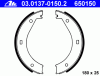 ATE 03.0137-0150.2 (03013701502) Brake Shoe Set, parking brake