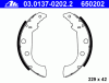 ATE 03.0137-0202.2 (03013702022) Brake Shoe Set