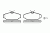 ROADHOUSE 2576.00 (257600) Brake Pad Set, disc brake