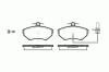 ROADHOUSE 2631.12 (263112) Brake Pad Set, disc brake