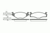REMSA 0171.00 (017100) Brake Pad Set, disc brake