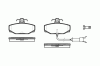 REMSA 0304.12 (030412) Brake Pad Set, disc brake