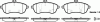 REMSA 1301.00 (130100) Brake Pad Set, disc brake