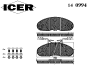 ICER 140994 Brake Pad Set, disc brake