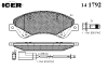 ICER 141792 Brake Pad Set, disc brake