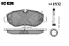 ICER 141832 Brake Pad Set, disc brake