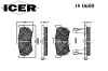 ICER 180600 Brake Pad Set, disc brake