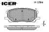 ICER 181584 Brake Pad Set, disc brake