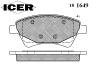 ICER 181649 Brake Pad Set, disc brake