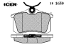 ICER 181650 Brake Pad Set, disc brake
