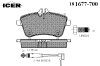 ICER 181677-700 (181677700) Brake Pad Set, disc brake