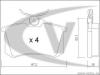 VAICO V10-8104 (V108104) Brake Pad Set, disc brake
