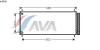 AVA QUALITY COOLING TOA5406 Condenser, air conditioning