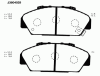 NIPPARTS J3604029 Brake Pad Set, disc brake