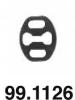 ASSO 99.1126 (991126) Holder, exhaust system