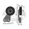 GATES T38461 Deflection/Guide Pulley, v-ribbed belt