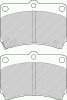 FERODO FSL715 Brake Pad Set, disc brake