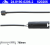 ATE 24.8190-0206.2 (24819002062) Warning Contact, brake pad wear