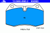 ATE 13.0460-4965.2 (13046049652) Brake Pad Set, disc brake