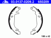 ATE 03.0137-0209.2 (03013702092) Brake Shoe Set