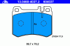 ATE 13.0460-4037.2 (13046040372) Brake Pad Set, disc brake