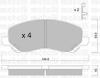 METELLI 22-0481-0 (2204810) Brake Pad Set, disc brake