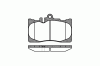 REMSA 0890.00 (089000) Brake Pad Set, disc brake