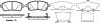 REMSA 1281.02 (128102) Brake Pad Set, disc brake