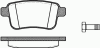 REMSA 1352.00 (135200) Brake Pad Set, disc brake