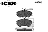 ICER 140700 Brake Pad Set, disc brake
