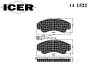 ICER 141522 Brake Pad Set, disc brake