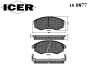 ICER 180877 Brake Pad Set, disc brake