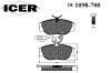 ICER 181098-700 (181098700) Brake Pad Set, disc brake