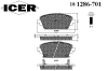 ICER 181286-701 (181286701) Brake Pad Set, disc brake