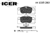 ICER 181335-203 (181335203) Brake Pad Set, disc brake