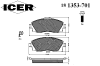 ICER 181353-701 (181353701) Brake Pad Set, disc brake