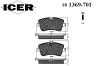 ICER 181369-701 (181369701) Brake Pad Set, disc brake