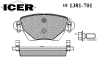 ICER 181381-701 (181381701) Brake Pad Set, disc brake