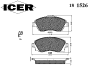 ICER 181526 Brake Pad Set, disc brake