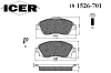 ICER 181526-701 (181526701) Brake Pad Set, disc brake