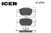 ICER 181533 Brake Pad Set, disc brake